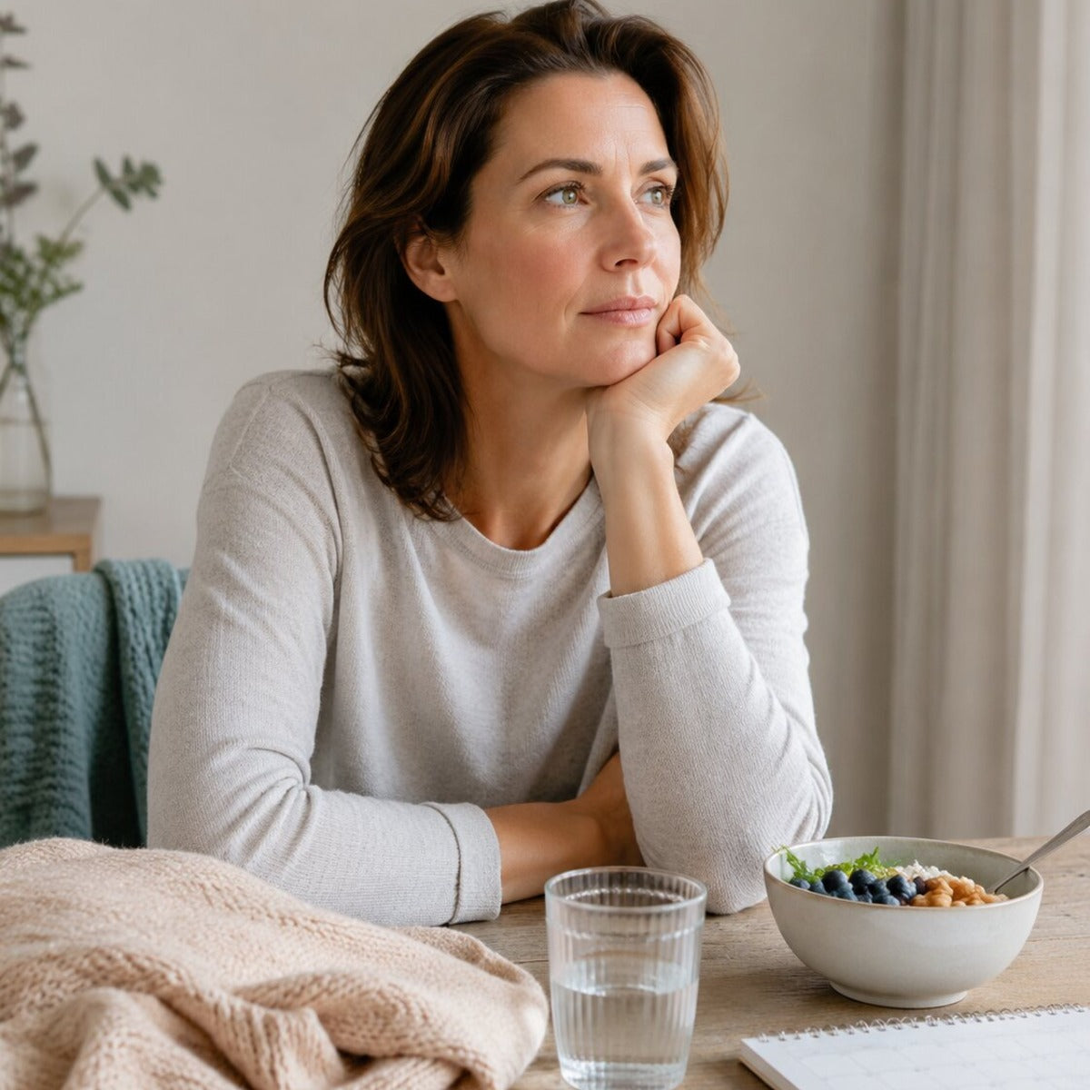 Vrouw ervaart diffuse haaruitval na een langdurige stressvolle periode